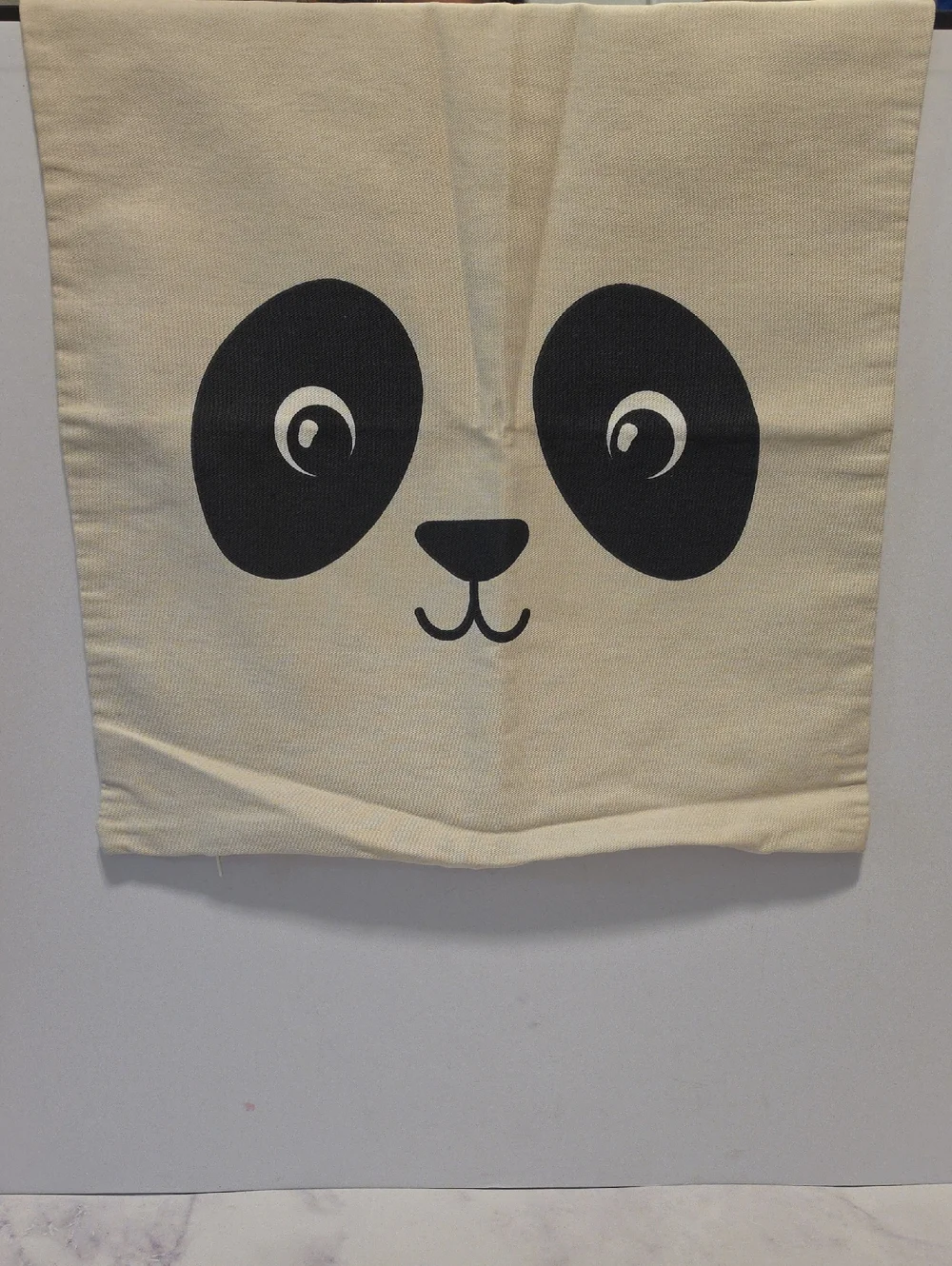 Panda White & Black Set Of  2 Pillow Covers